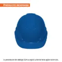 Casco de seguridad, ajuste de ratchet, azul, Truper