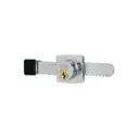 Cerradura para vitrima, 6mm, tipo serrucho, Truper