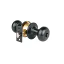 CEPO-62R Cerradura pomo, negro, oval, recámara, Hermex
