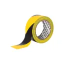 Rollo de 33 m de cinta de seguridad amarilla / negro, Truper
