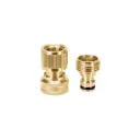 Conector de latón para accesorio de riego de cambio rápido, Truper
