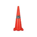 Cono de precaución de 90 cm de PVC, Truper