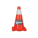 Cono de precaución de 45 cm de PVC con reflejante, Truper
