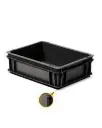 Contenedor negro - Serie Athena | 40x30x12cm M/C P/C F/C, Storage Compat