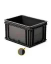 Contenedor negro - Serie Athena | 40x30x22cm M/C P/C F/C, Storage Compat