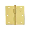 Cuadradas de acero, cabeza plana, capuchina, dorado en caja (Bisagra) 3 1/2", Truper