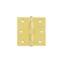 Cuadradas de acero, cabeza plana, capuchina, dorado en caja (Bisagra) 3", Truper