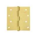 Cuadradas de acero, cabeza plana, capuchina, dorado en caja (Bisagra) 4", Truper