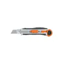 Cutter con alma metalica y grip, trabajo pesado x 18mm, Truper