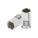 Dado poligonal encastre 1/4" de 9 mm, Truper