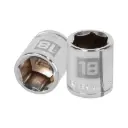 Dado hexagonal encastre 3/8" de 18 mm, Truper