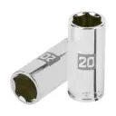 Dado tubular hexagonal encastre 3/8" de 20 mm, Truper