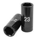 Dado tubular hexagonal encastre 1/2" de impacto de 23 mm, Truper