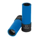 D-7317-MLPD Dado largo impacto, 17mm, 6 p, protec plástica, cuadro 1/2"