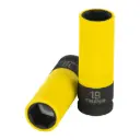 D-7319-MLPD Dado largo impacto, 19mm, 6 p, protec plástica, cuadro 1/2"