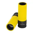 D-7324-HLPD Dado largo impacto, 3/4", 6 p, protec plástica, cuadro 1/2"