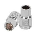 Dado hexagonal encastre 1/2" de 12 mm, Truper