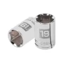 Dado hexagonal encastre 1/2" de 19 mm, Truper