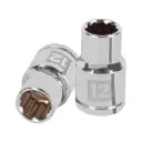 Dado poligonal encastre 1/2" de 12 mm, Truper
