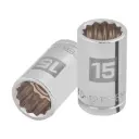 Dado poligonal encastre 1/2" de 15 mm, Truper