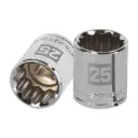 Dado poligonal encastre 1/2" de 25 mm, Truper