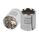 Dado poligonal encastre 1/2" de 26 mm, Truper