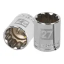 Dado poligonal encastre 1/2" de 27 mm, Truper