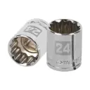 Dado poligonal encastre 1/2" de 24 mm, Truper