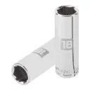 Dado tubular hexagonal encastre 1/2" de 18 mm, Truper