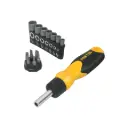 Desarmador tipo ratchet con 6 puntas y 7 dados, Pretul