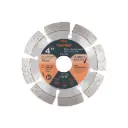 Disco diamantado segmentado, corte rapido 4", Truper