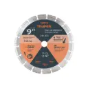 Disco diamantado segmentado, corte rapido 9", Truper