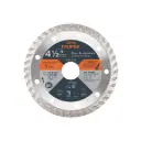 Disco diamantado turbo, usos generales 4 1/2", Truper