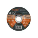 Disco para desbaste de metal, uso general, diametro 4 1/2"", diametro 6.4 mm , Truper