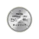 Sierra circular 7-1/4" p/madera, 60 dientes centro 5/8", Pretul