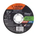 Disco tipo 41, corte metal, Línea Sable 4-1/2", 1.2mm, Truper