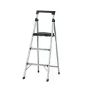 Escalera tubulares plegables con plataforma, 91kg, 3 peldaños, Truper
