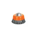 Escobilla tipo copa alambre trenzado grueso, calibre 0.5 mm, 4", Truper