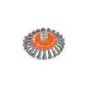 Escobilla tipo plato de alambre trenzado, calibre 0.35 mm, 5" M14, Truper