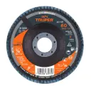 Disco flap 4-1/2" grano 60 centro 7/8", Truper