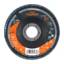 Disco flap 4-1/2" grano 80 centro 7/8", Truper