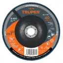 Disco flap 7" grano 40 centro 7/8", Truper