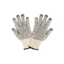 Guantes de algodón con puntos de PVC en palma y dorso,Pretul
