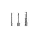Juego de 3 adaptadores para dados de 1/4", 3/8" y 1/2"