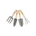 Juego de 4 herramientas para jardin 6", Truper