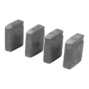Juego de 4 peines 2" para tarrajas TA-850 y TA-851, Truper