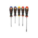 Juego de 5 desarmadores mango Comfort Grip, Truper