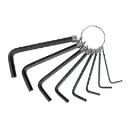 Juego de 8 llaves allen std punta hex tipo llavero, Pretul