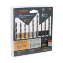 Juego de 9 brocas para metal concreto y madera, Truper