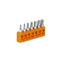 Juego de puntas Torx con seguro, 1", 7 piezas, Truper
